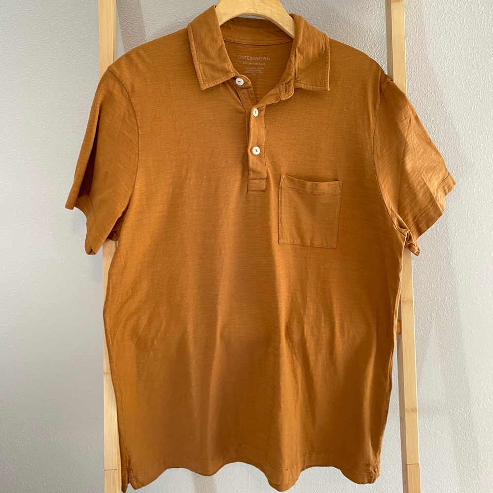 Outerknown Slub Cotton Polo Shirt